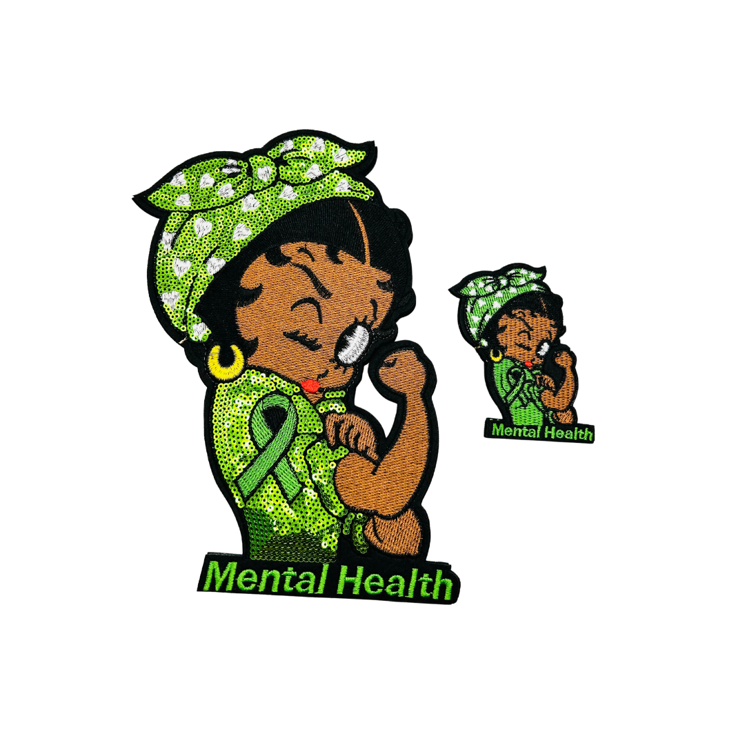 Mental Health Betty Sequin Patches