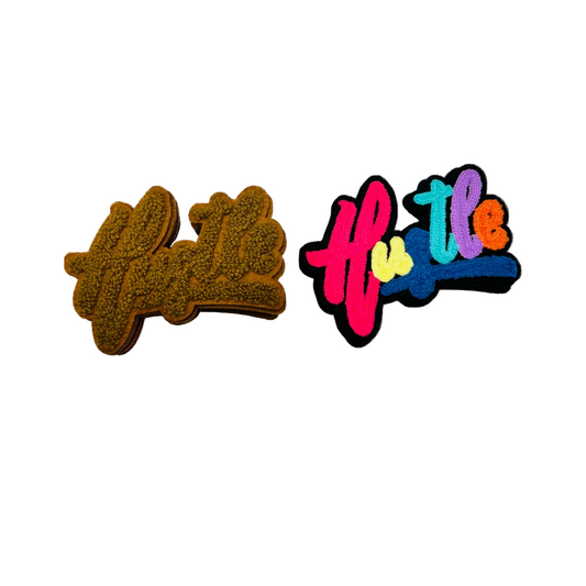 Hustle Chenille Patches - Medium
