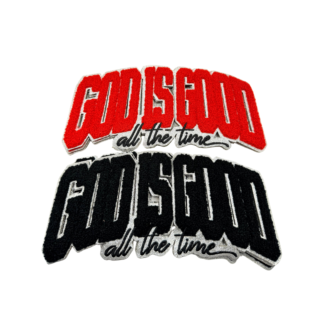 God is Good Large Chenille Patches