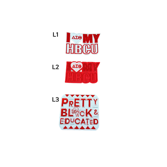 DST Inspired Embroidered DST Statement Small Patches