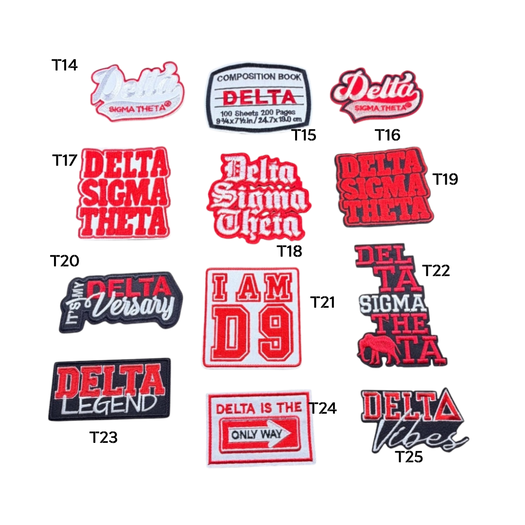 DST Inspired Embroidered DST 1913 Small Patches