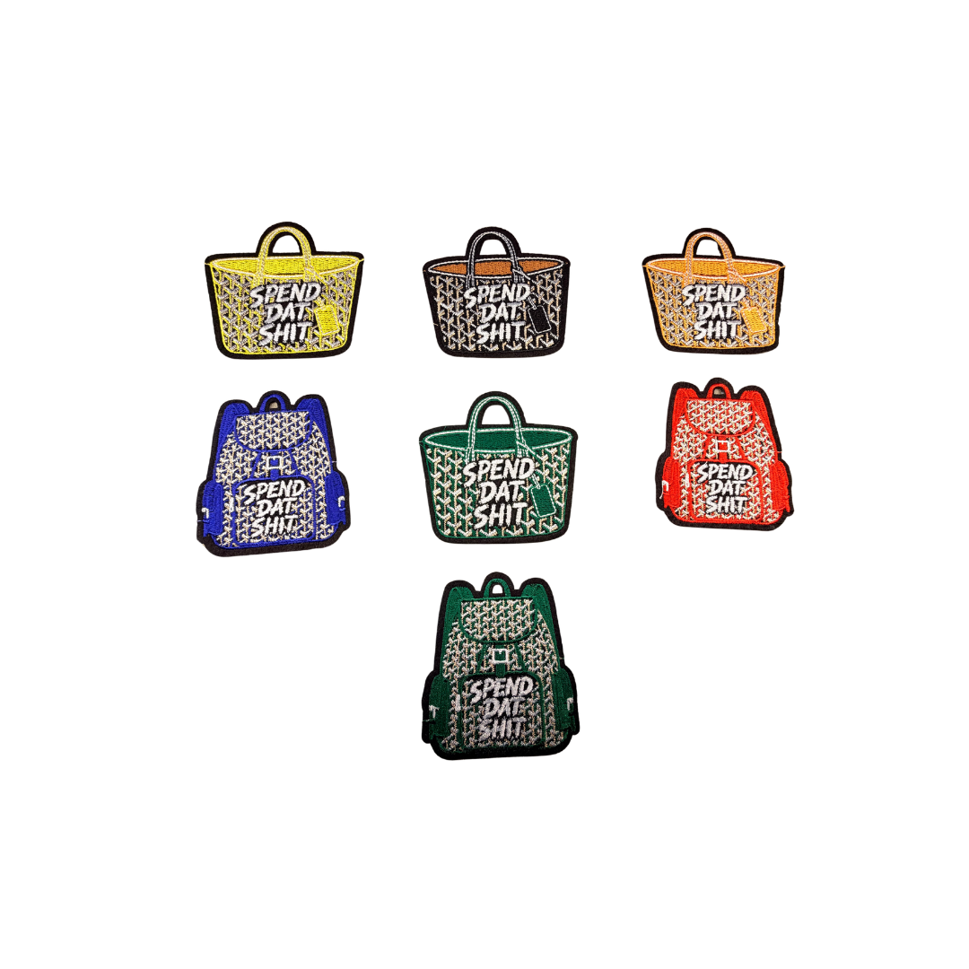Spend Dat Sh*t Funny Statement Handbag Small Patches