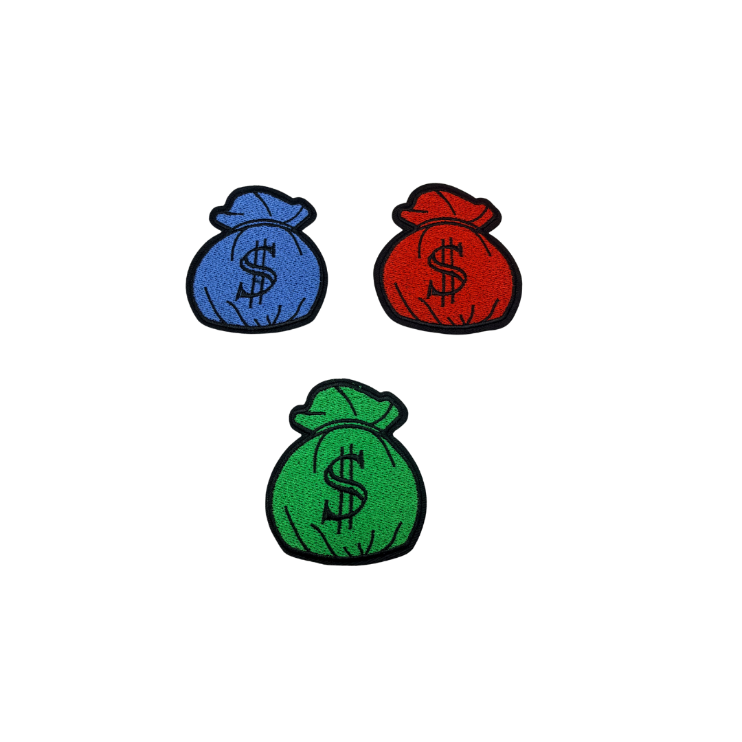 Money Bag Iron-On Patches