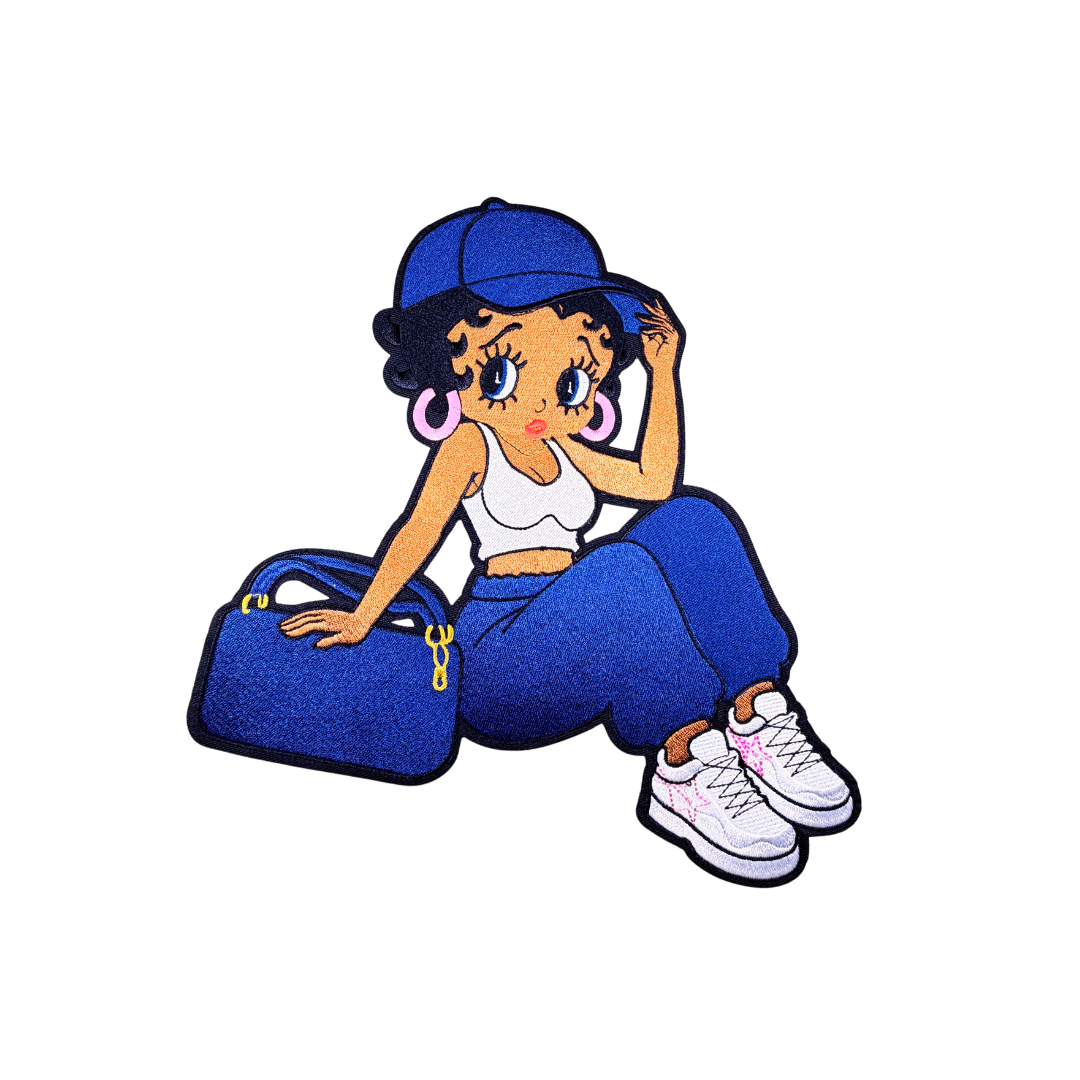 Blue & Betty Boop Hat Large Patch