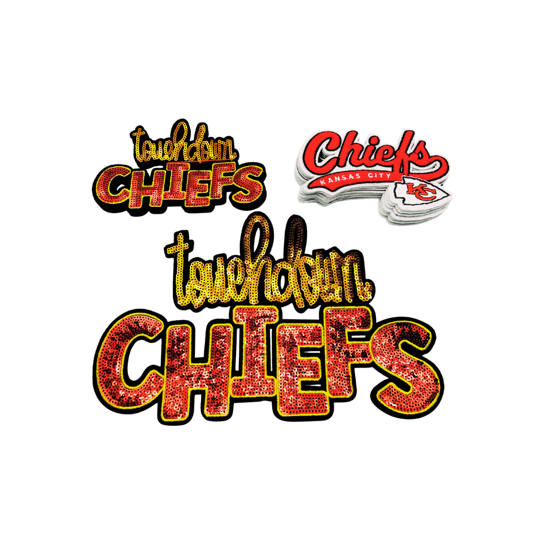 Kansas City Chiefs Sequin Patches