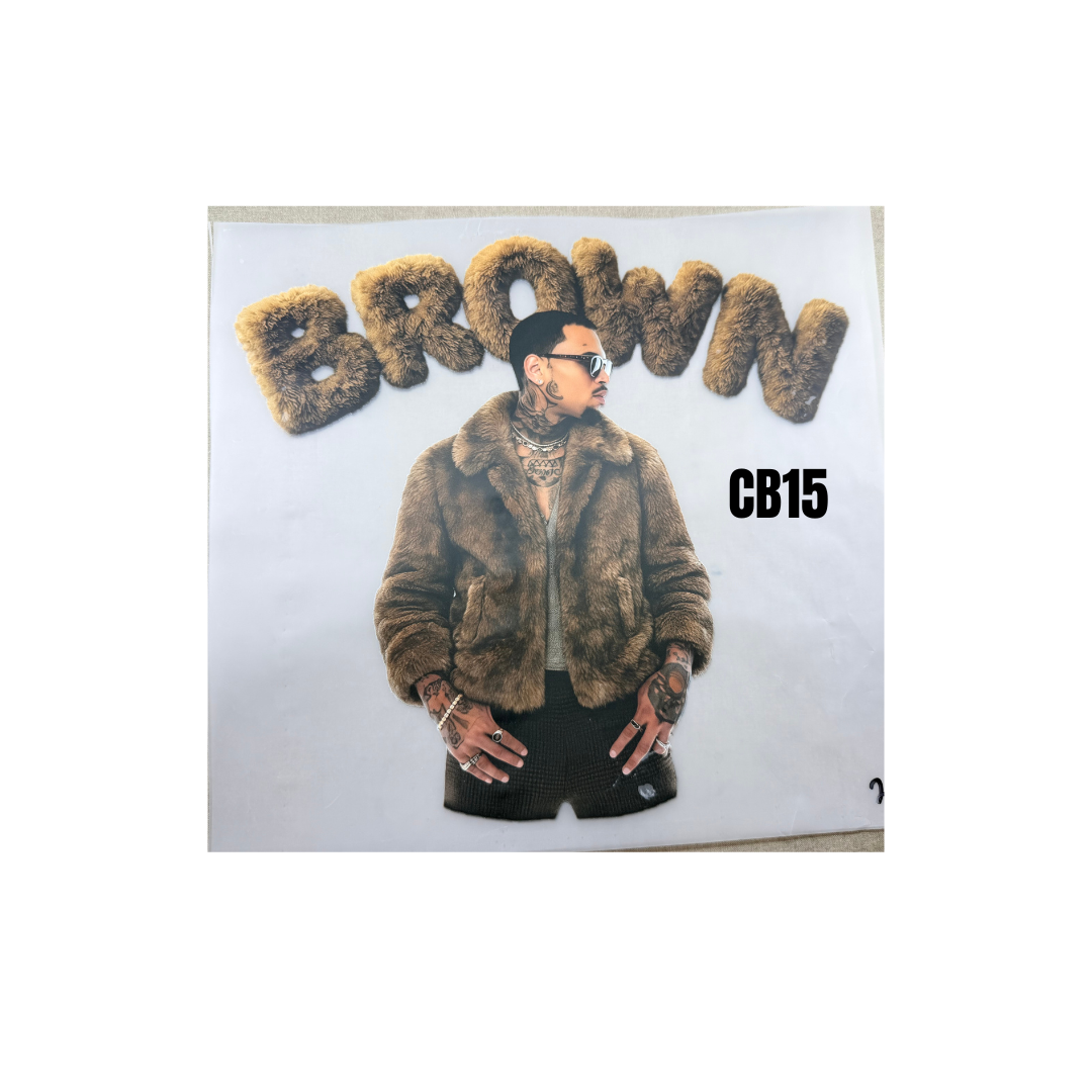 Chris Brown DTF Transfers - Sizes 10*10