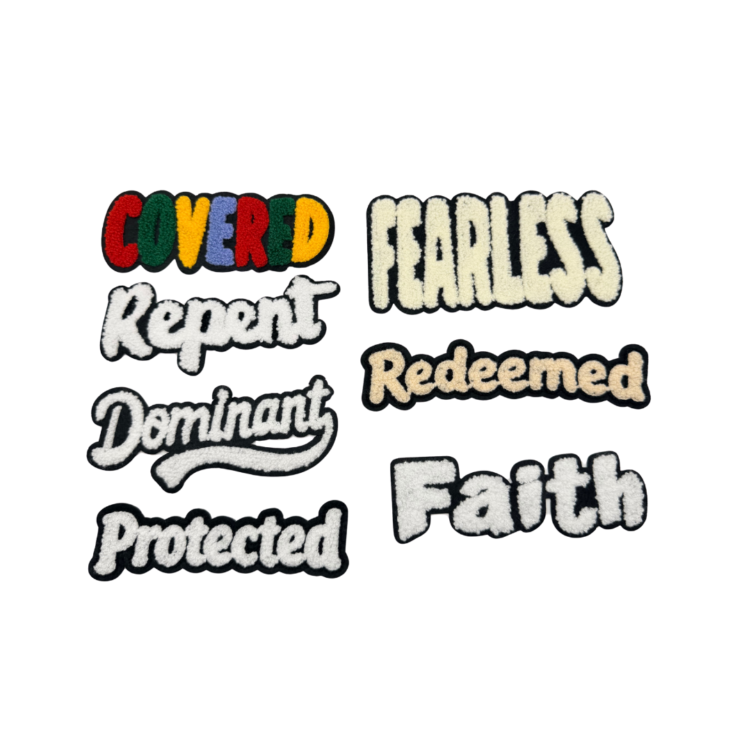 Faith Inspired Medium Chenille Patches