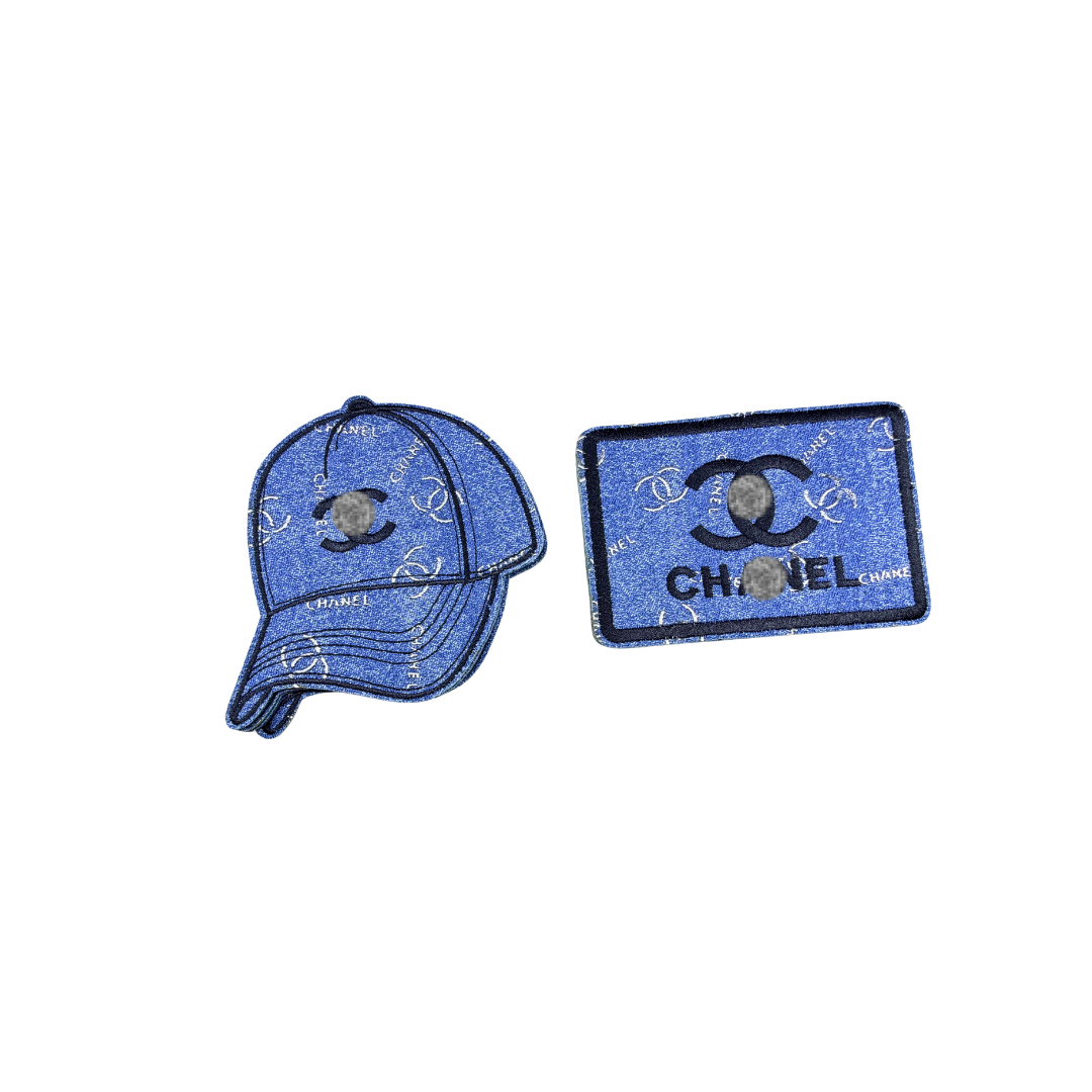 Chan** Designer Inspired Denim Medium Patches