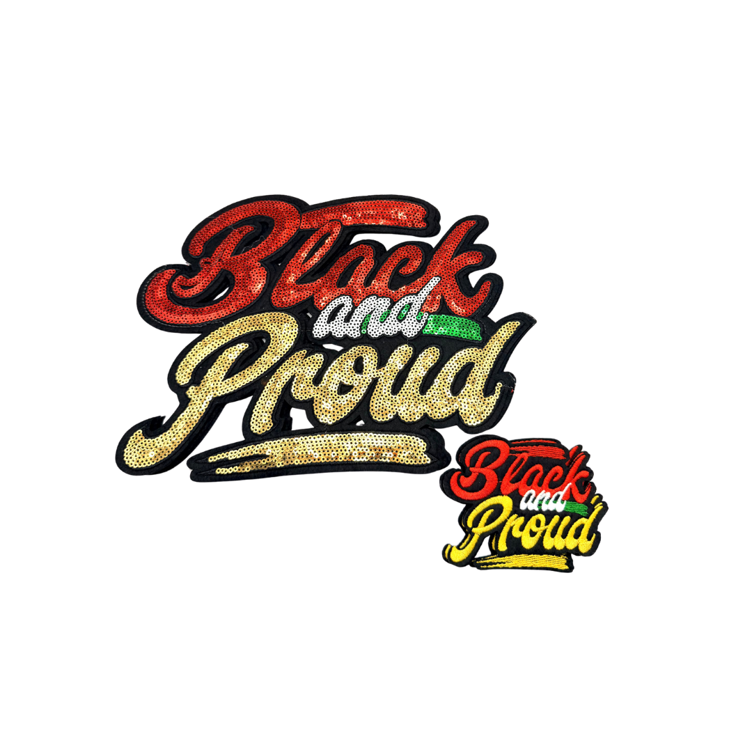 Black and Proud Culture Statement Patches