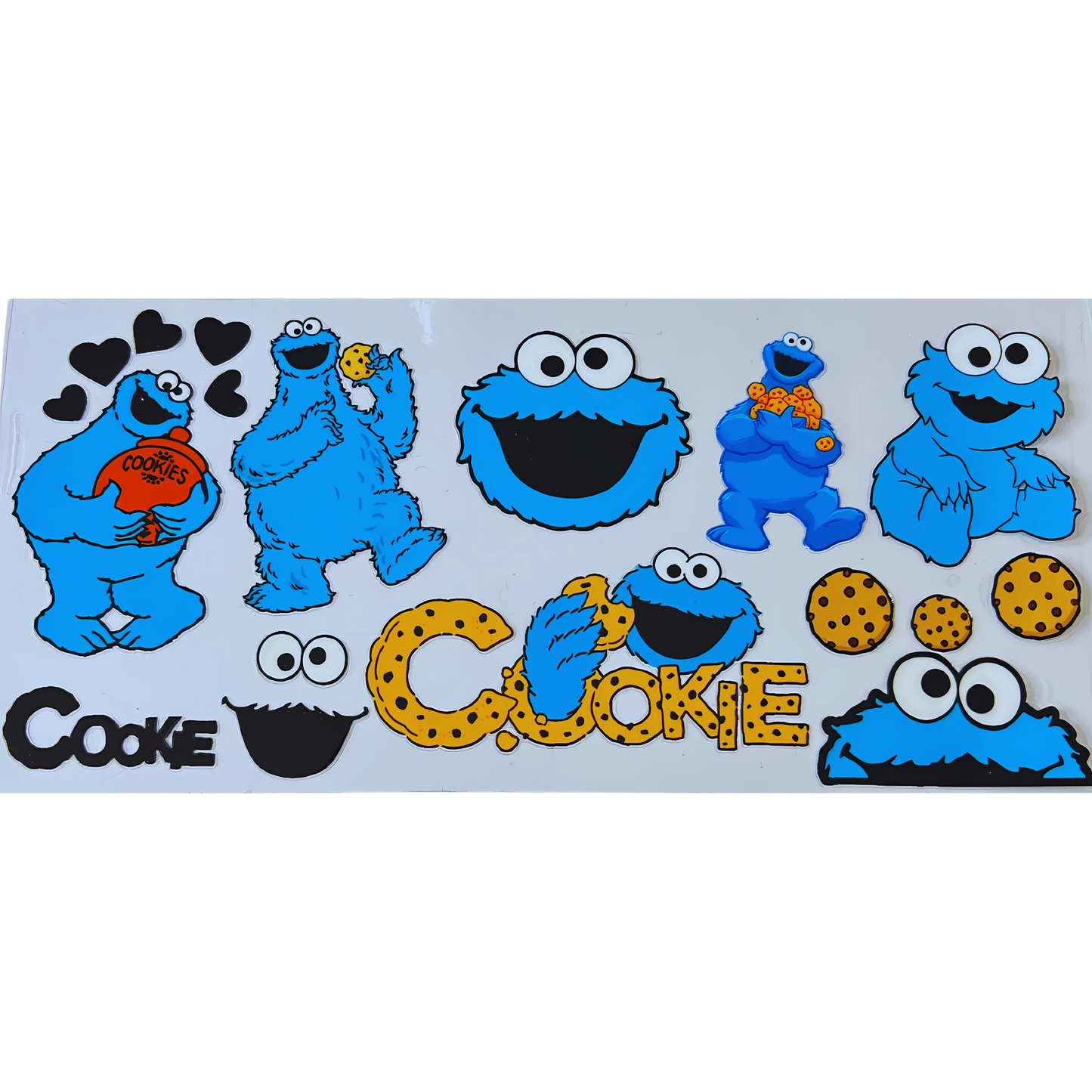 Cookie Monster UV DTF