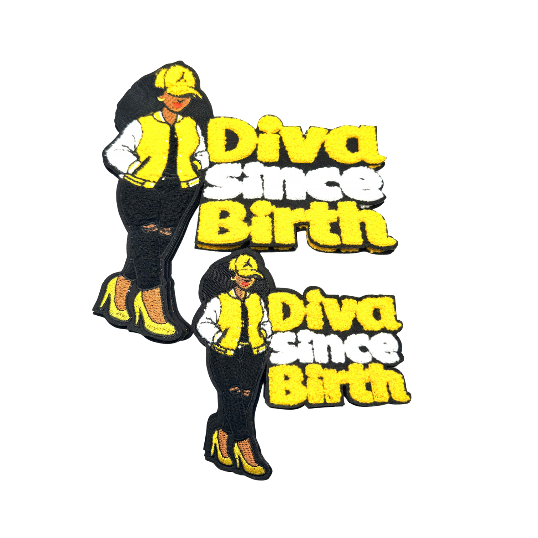 Diva Since Birth Females Chenille Patches