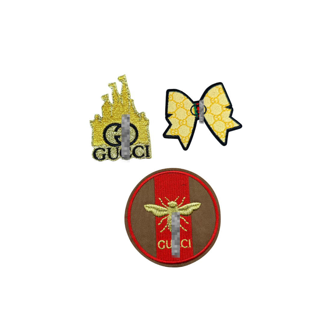 G Designer Inspired Brown/Gold Collection Patches