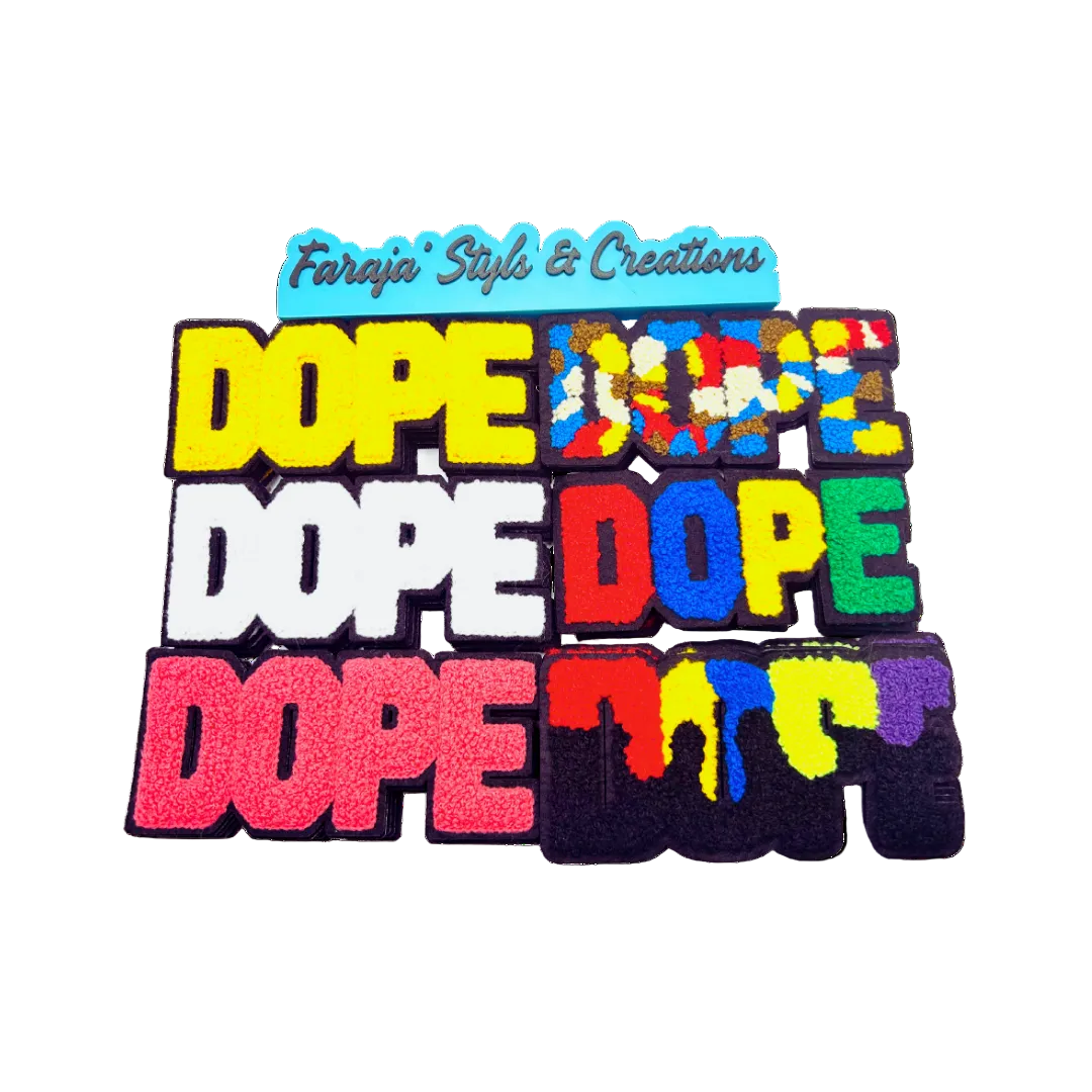 DOPE Chenille Medium Patches