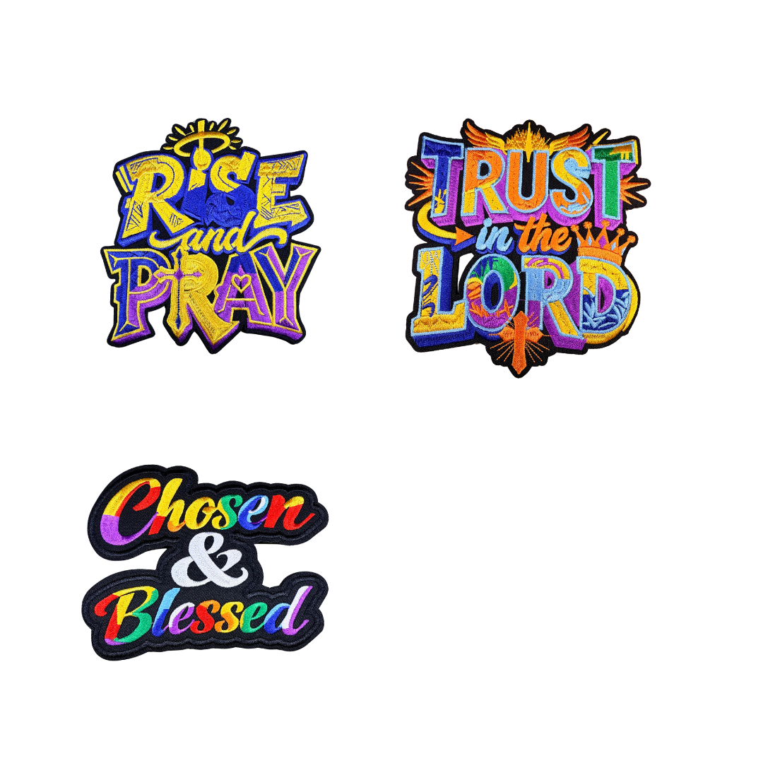 Faith Based Colorful Medium Patches