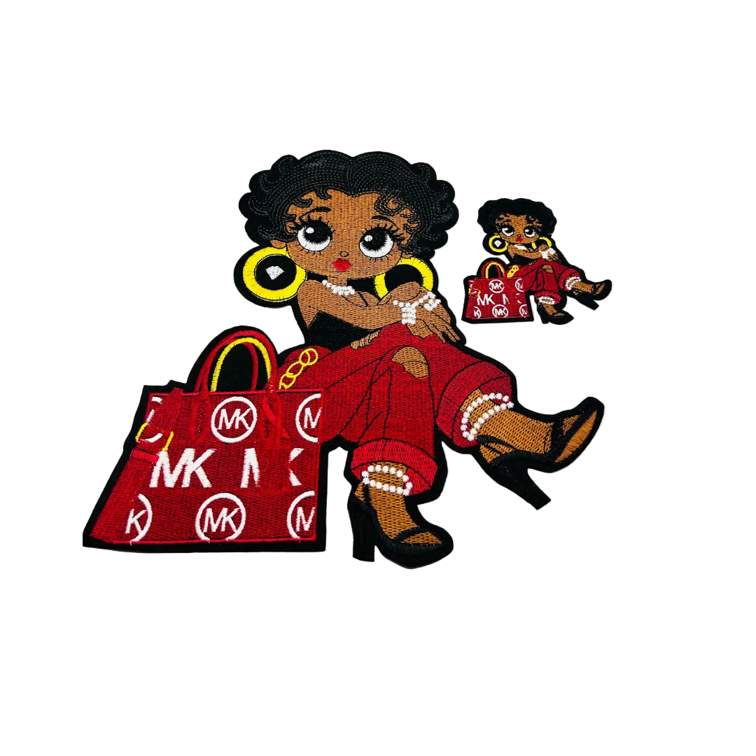 M-K Red Urban Betty Patches