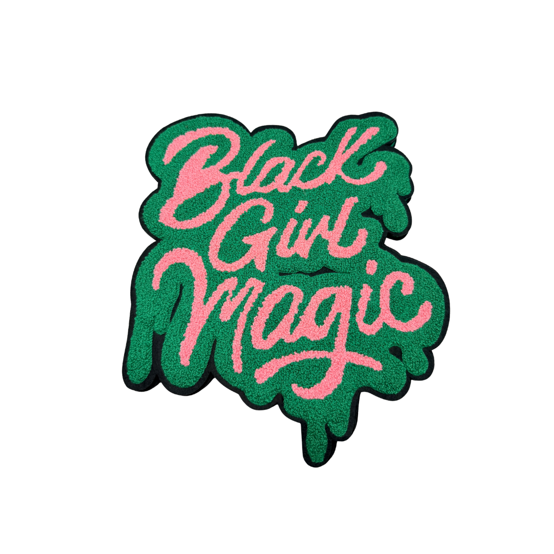 Black Girl Magic Chenille Large Patches (Color Options)