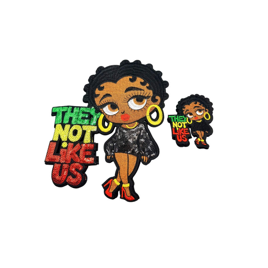 Betty - They Not Like Us Black Culture Patches