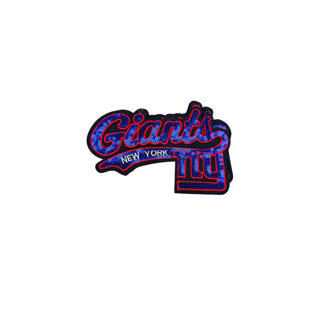 Giants Football Medium Sequin Patch