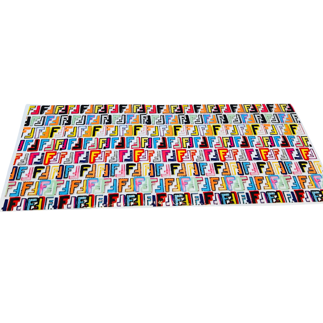 Fendi Rainbow UV DTF