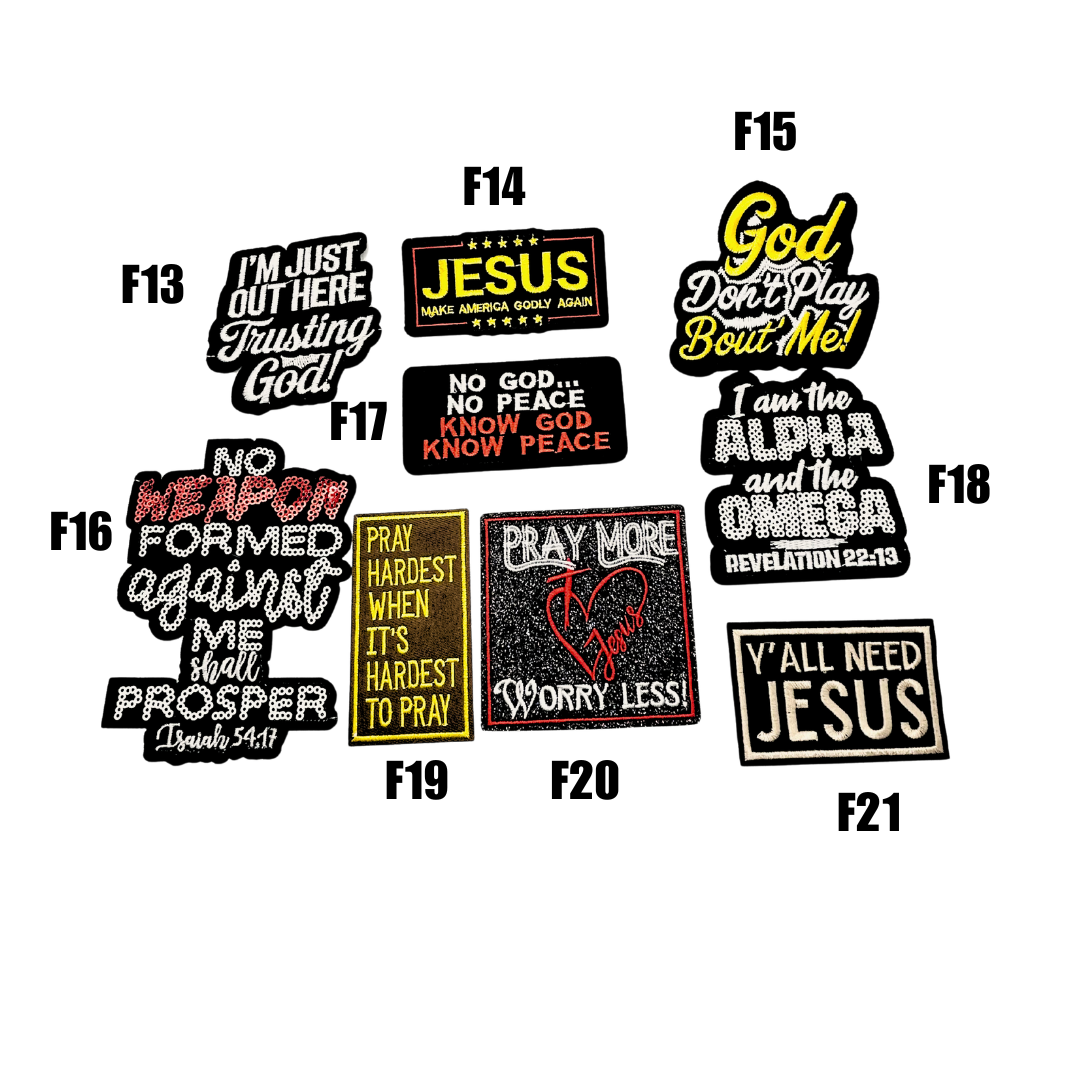 Faith Inspired Small Patches -2