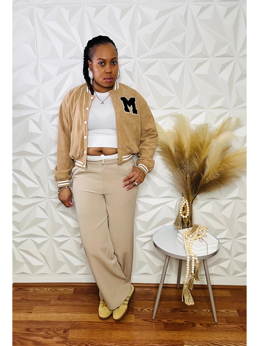 Classic Cord Varsity Jacket