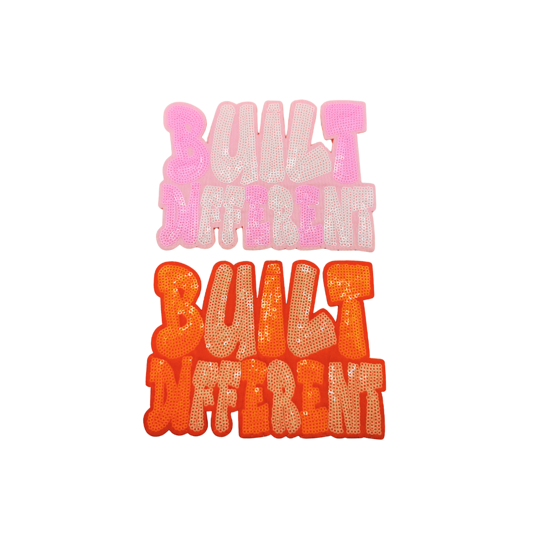 Built Different Sequin Medium Patches