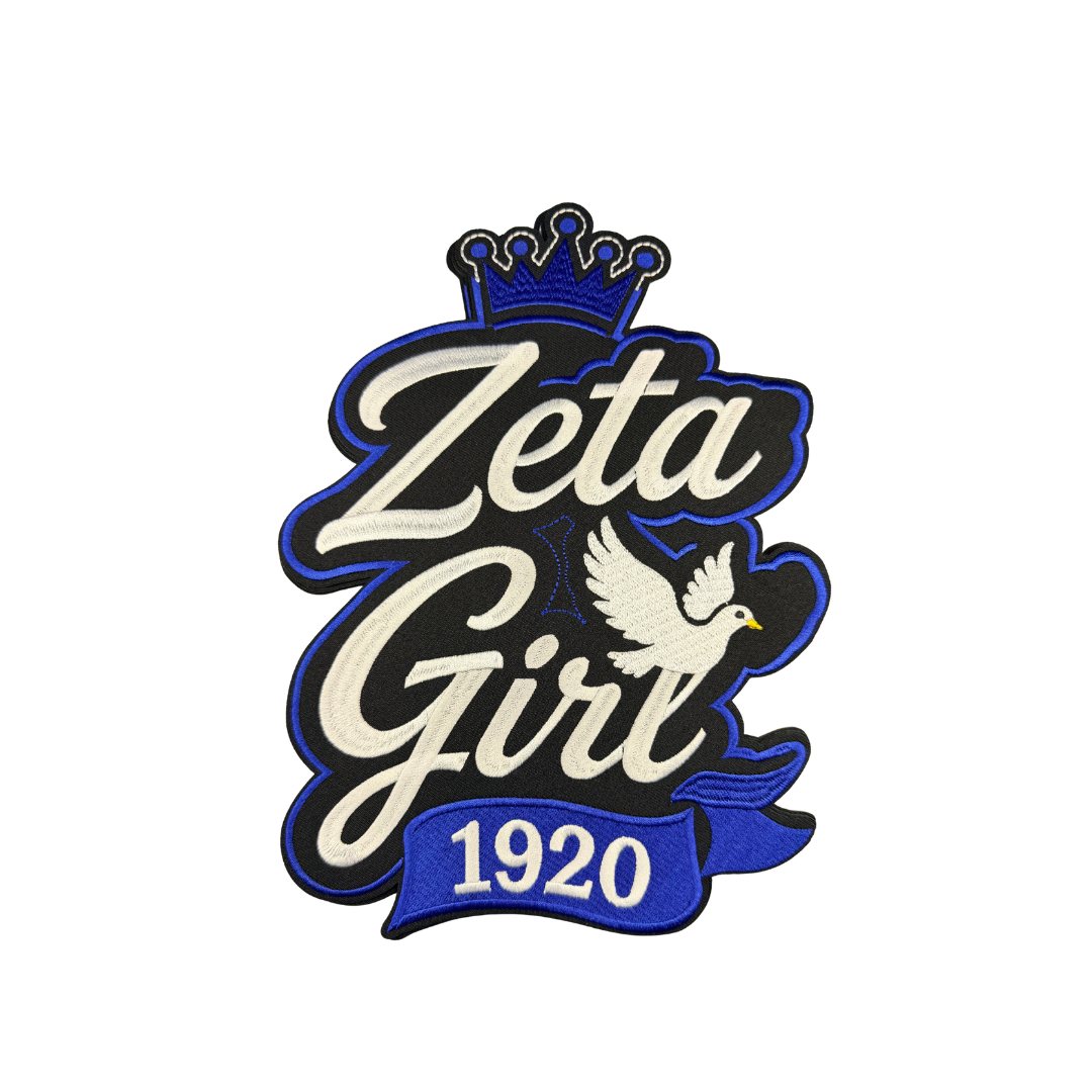 Zeta Girl 1920 Inspired Dove Large Patch
