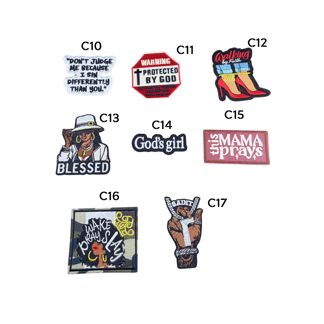 Faith Inspired Small Patches - 1A