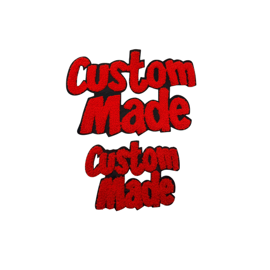Custom Made Chenille Patches (Multiple Colors)
