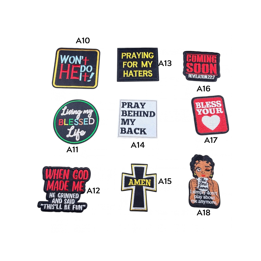 Faith Inspired Small Patches - 2A