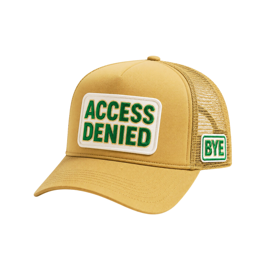 Green Access Denied “Bye” Mesh-Back Foam Snapback Hats