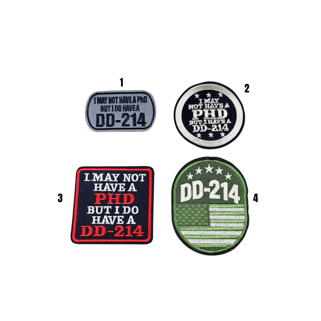 DD 214 Military Small Patches