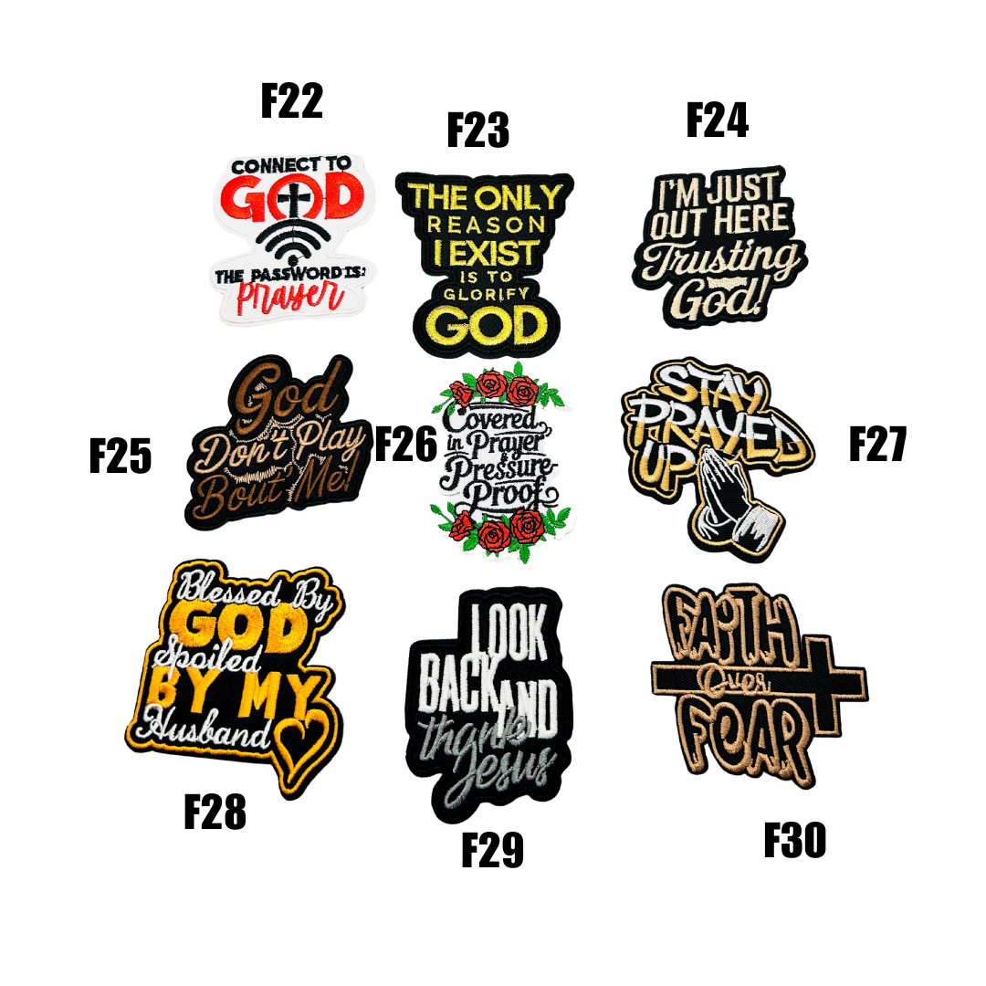 Faith Inspired Small Patches -3