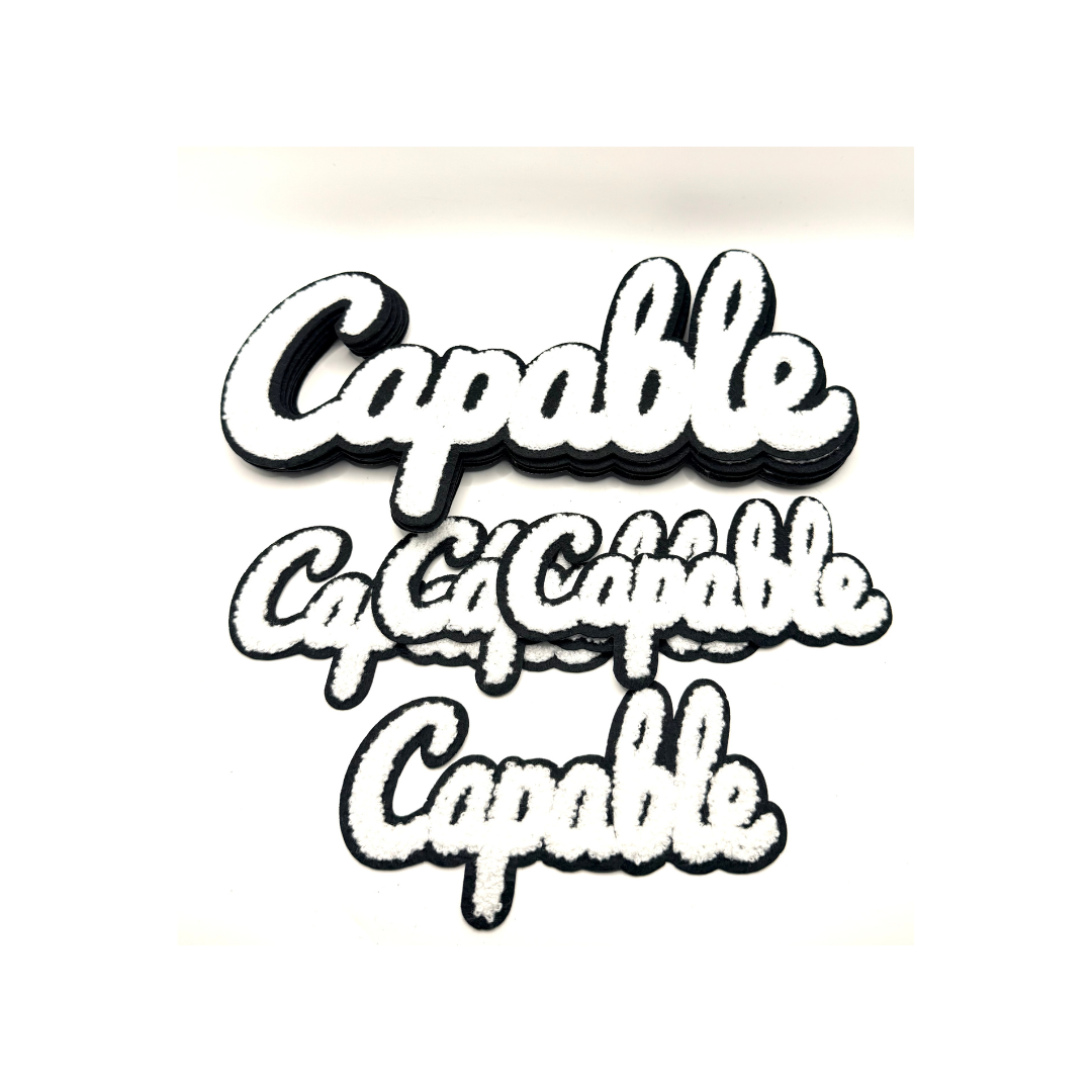 Capable Statement Chenille Patches