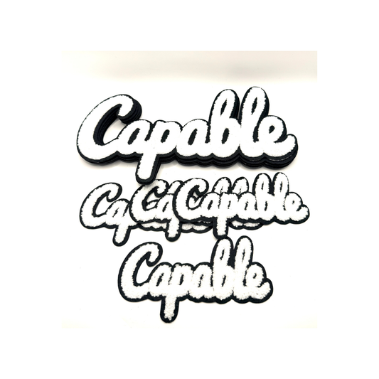 Capable Statement Chenille Patches