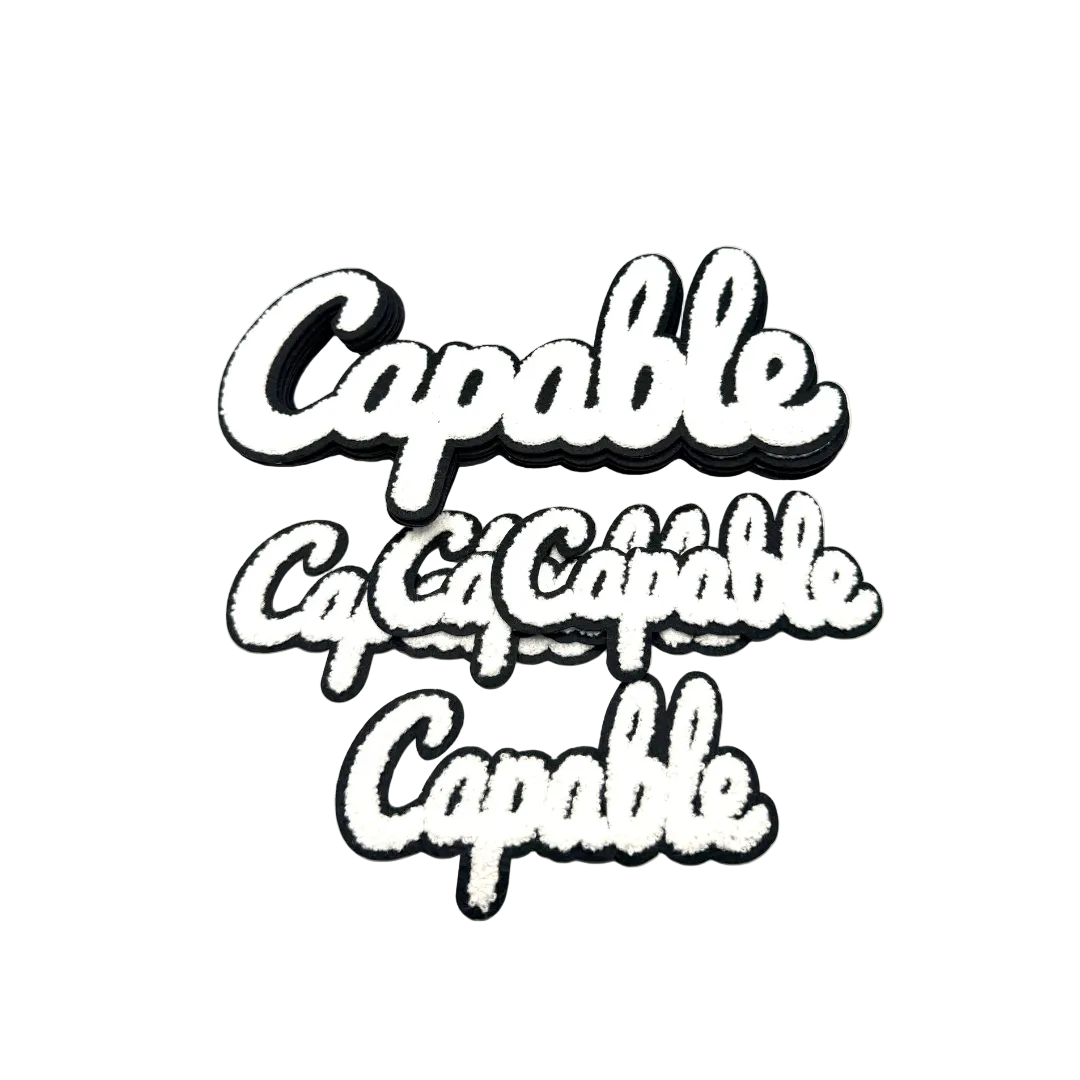 Capable Statement Chenille Patches