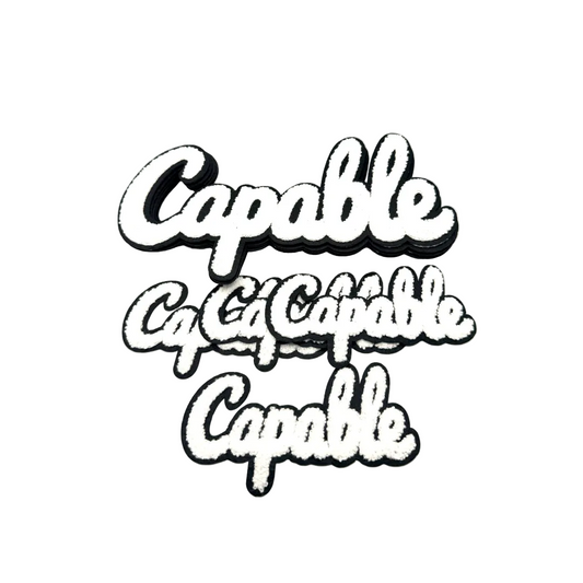 Capable Statement Chenille Patches