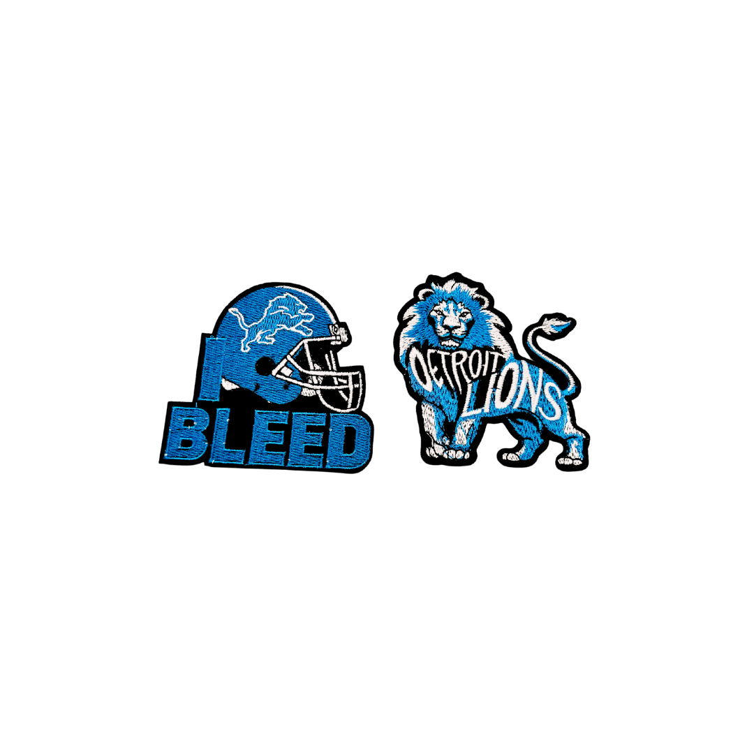 Detroit Lions Football Embroidered Small Patches