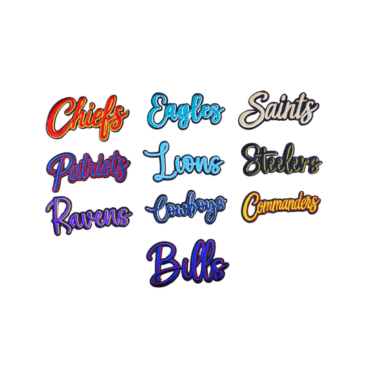 NFL Team Name Puffy Medium Patches