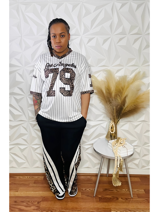 Fierce Fusion Leopard Joggers - Size S & M Only