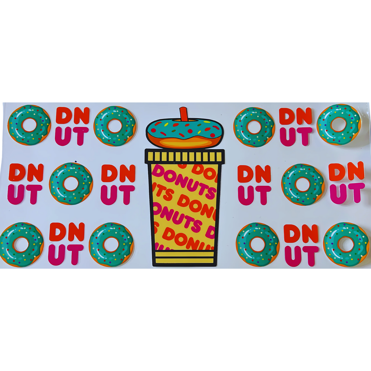 Donuts & Coffee UV DTF