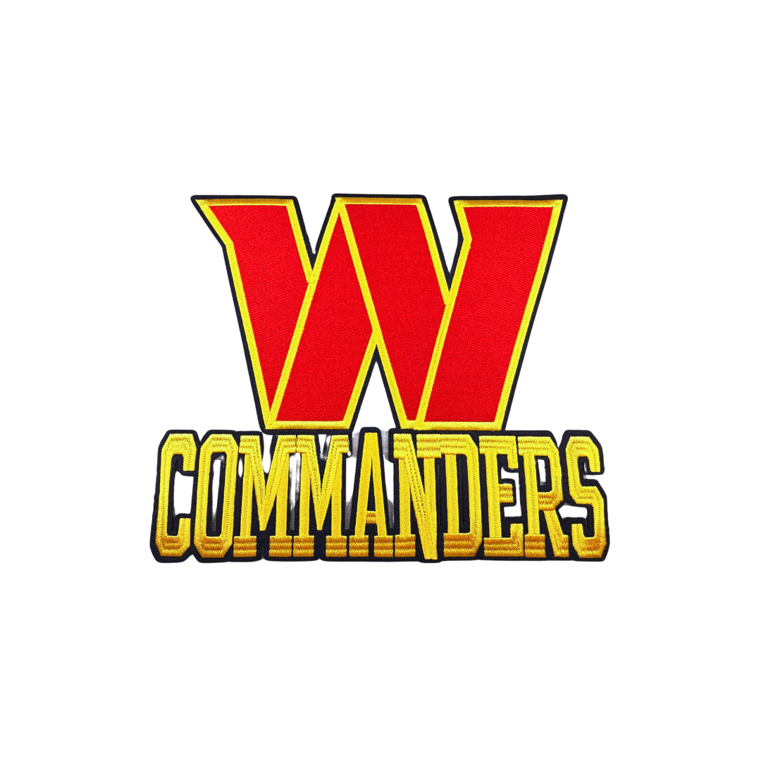 Washington (W) Commanders Large Football Patch