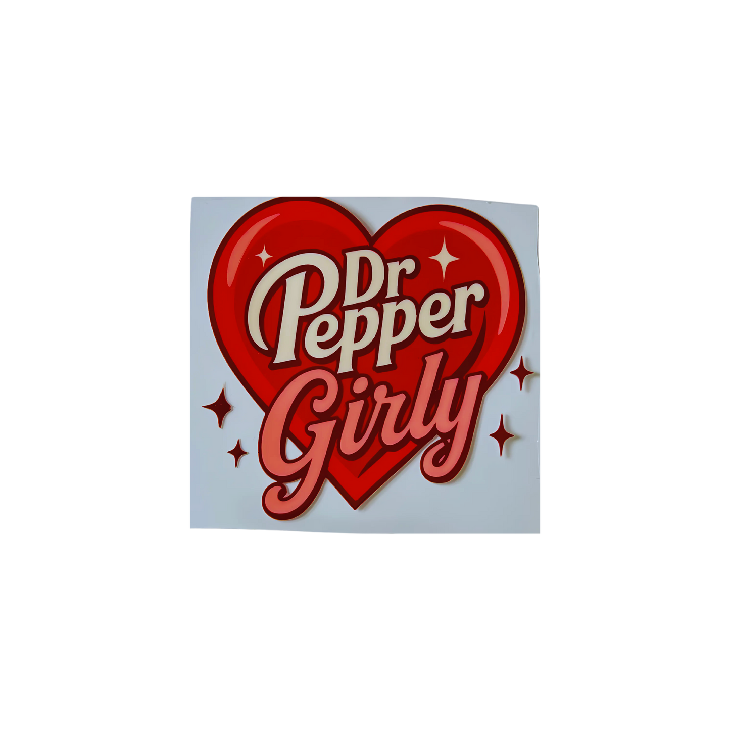 Dr Pepper Girly UV DTF