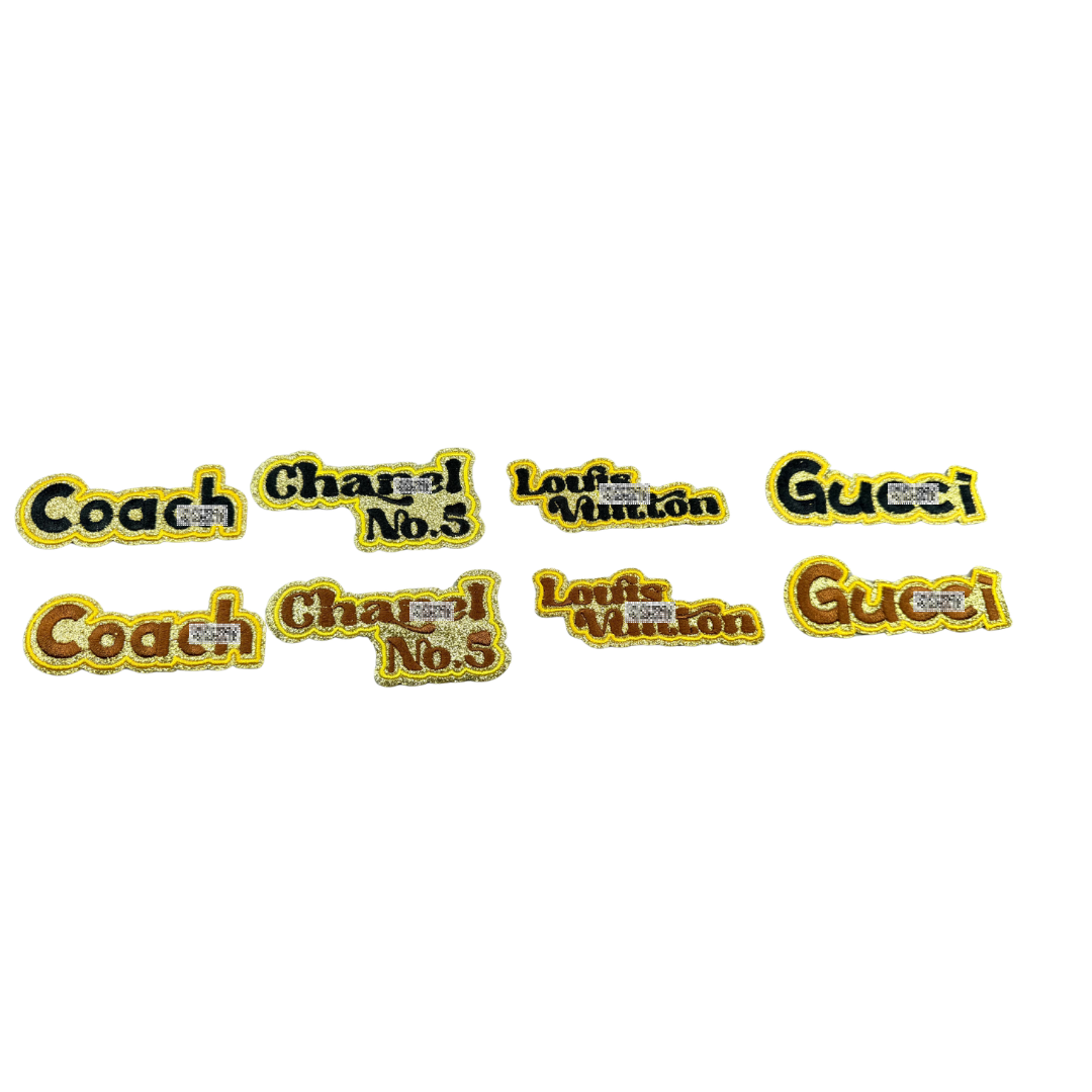 Designer Luxury Inspired Small Name Patches