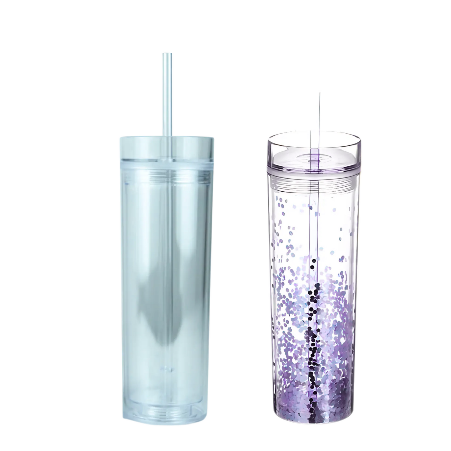 16oz Skinny Snow Globe Tumbler