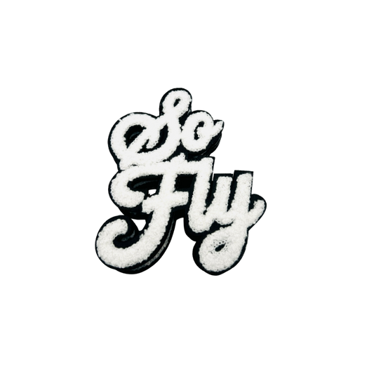 So fly Chenille Patch - Medium Size