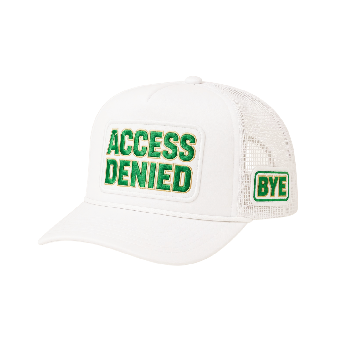 Green Access Denied “Bye” Mesh-Back Foam Snapback Hats