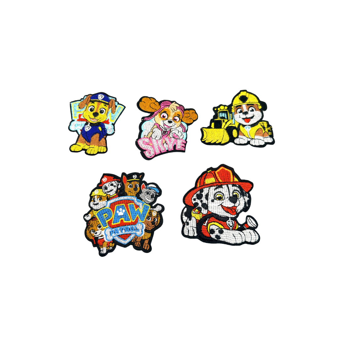 Paw Patrol Cartoon Character Small Patches