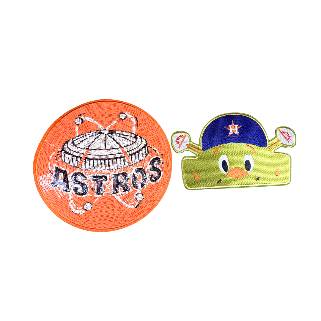 Houston Astros Baseball Large Sequin Patches