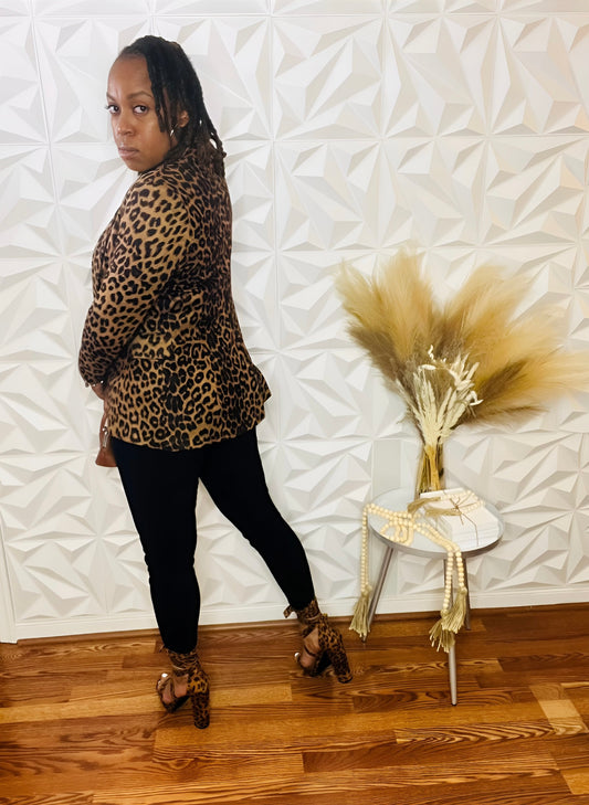 Big Draco Leopard Blazer - Size Small Only